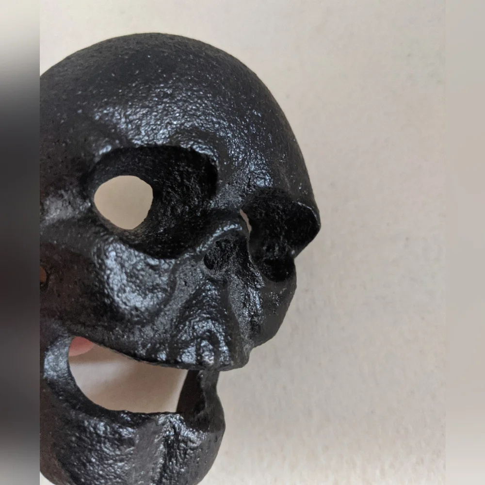 Halloween Black Metal Skull Opener Decor Gothic Rockabilly Gift Idea Bar Cart